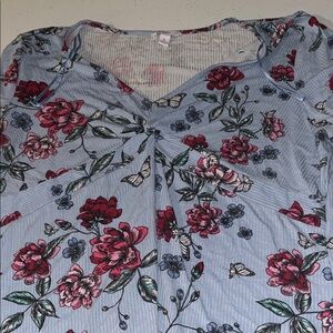 Candie's Gray and Pink Top